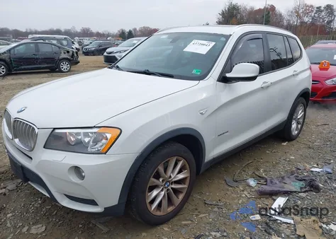 2014 BMW X3 xDrive28I z USA, uszkodzony, nr VIN 5UXWX9C50E0D38766